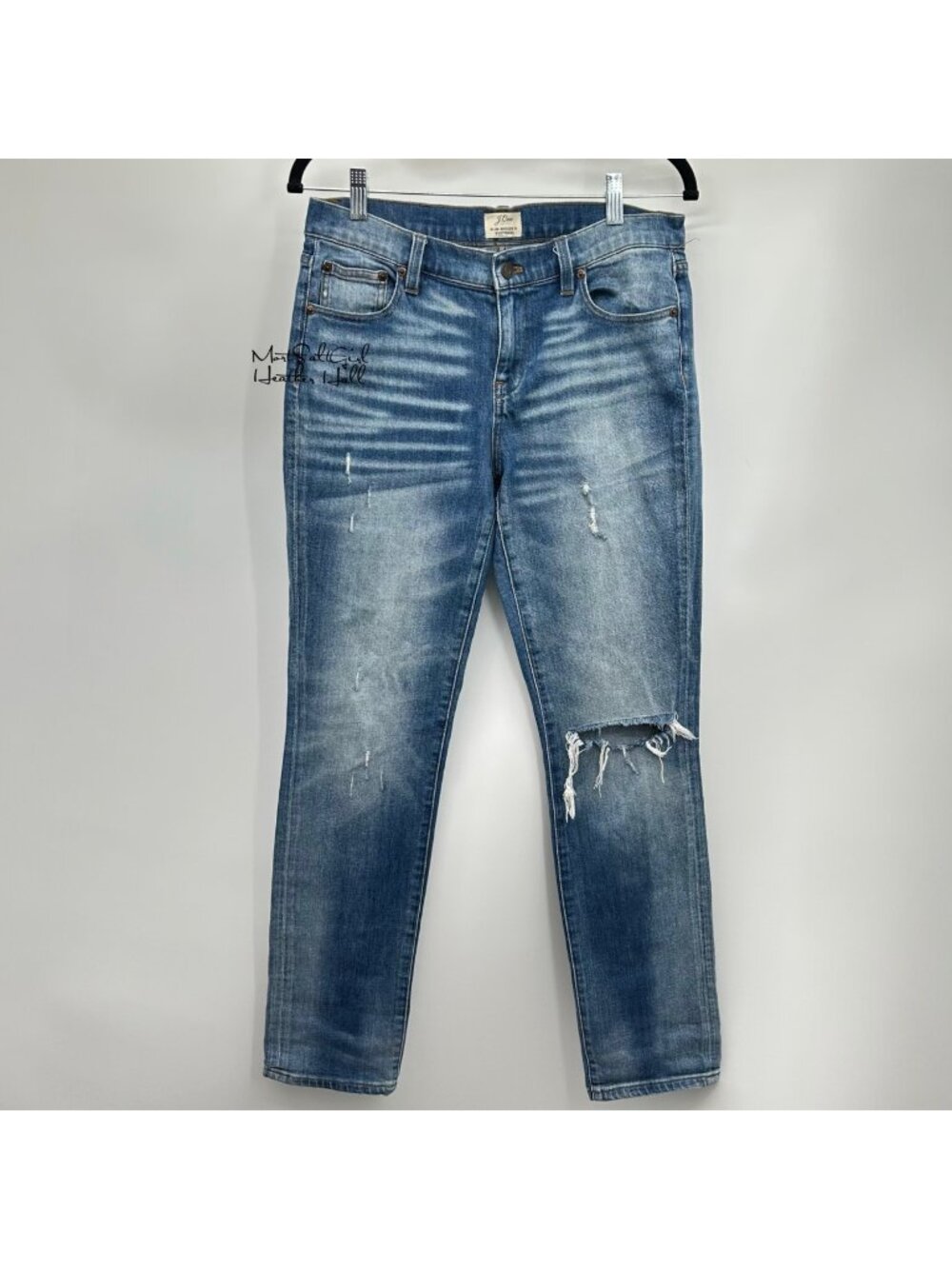 J.Crew Slim Broken-In Distressed Boyfriend Jeans Size 30
